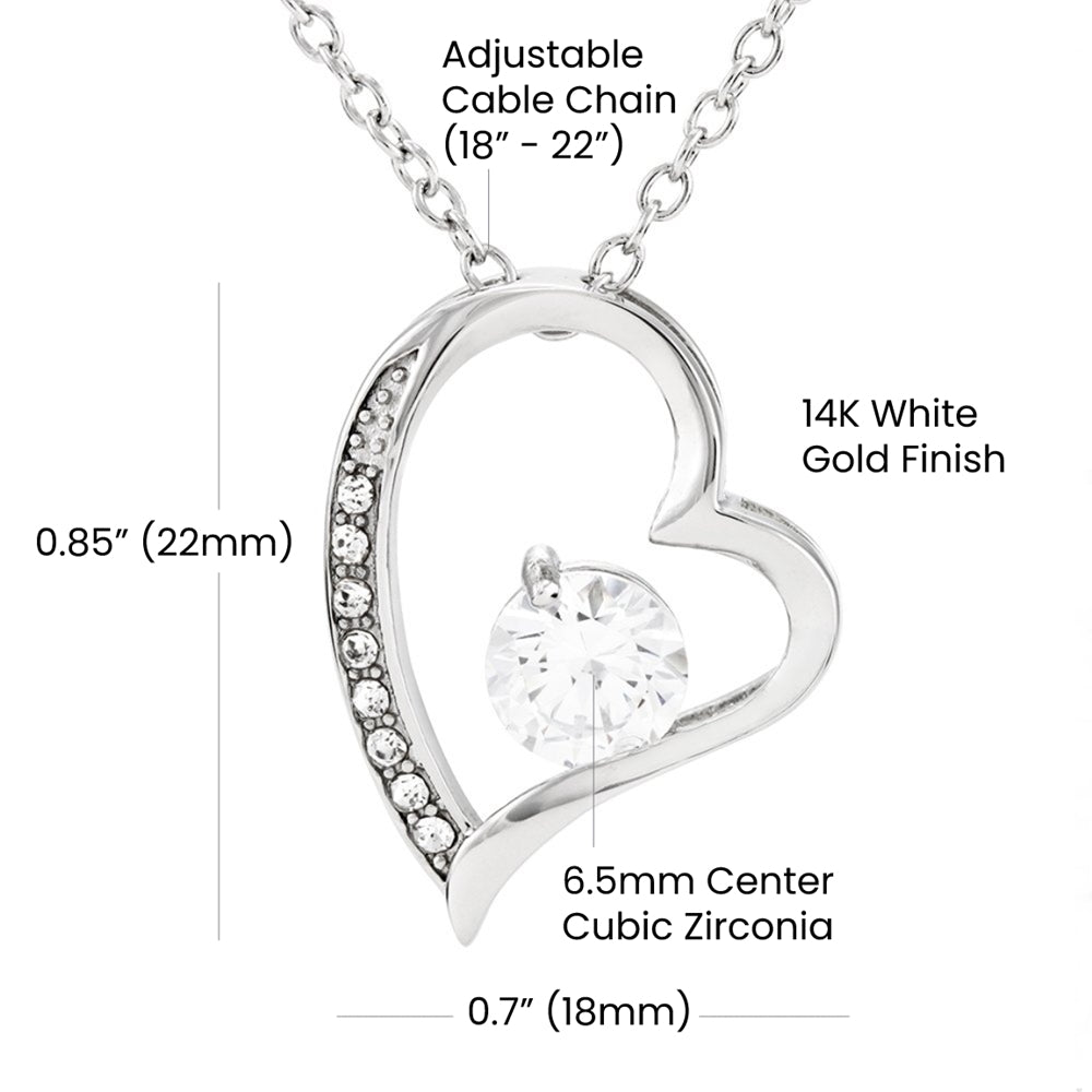 Forever Love To My Soulmate Necklace, Anniversary Soulmate Jewelry, Gift for Girlfriend