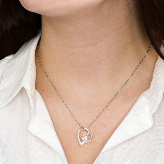 To My Beautiful Soulmate Forever Love Necklace, Anniversary Gift for Girlfriend with Message Card